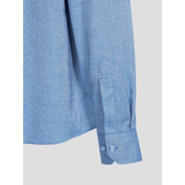 (ロガディス) ツイル起毛ソリッドレギュラーフィットシャツブルー (MA4964AJ3P) (ロガディス) ツイル起毛ソリッドレギュラーフィットシャツブルー (MA4964AJ3P)