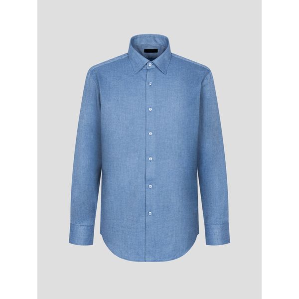 (ロガディス) ツイル起毛ソリッドレギュラーフィットシャツブルー (MA4964AJ3P) (ロガディス) ツイル起毛ソリッドレギュラーフィットシャツブルー (MA4964AJ3P)