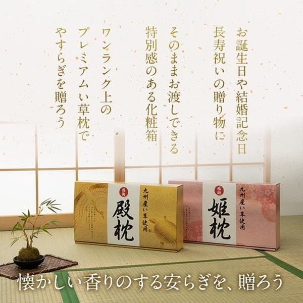 枕 まくら 国産 い草 ギフト 箱付き 女性向け 消臭 約50x30cm