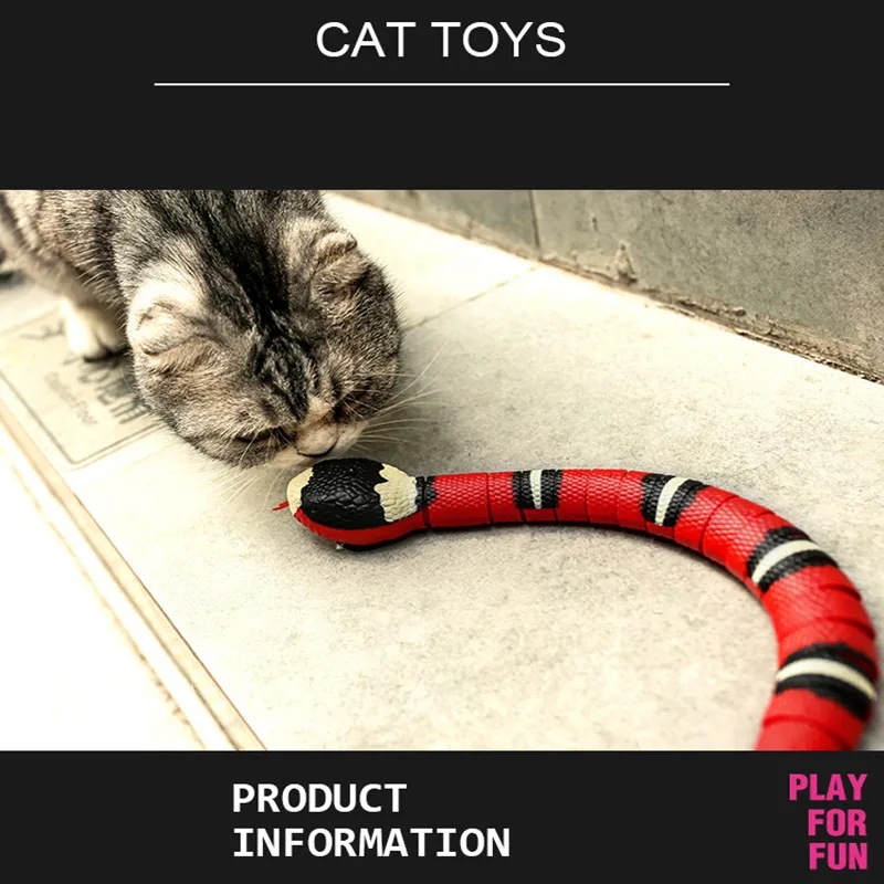 インタラクティブな猫のおもちゃ,自動スケルトン,スネーク,ティーチングプレイ,USB充電式,猫,犬,ペット用