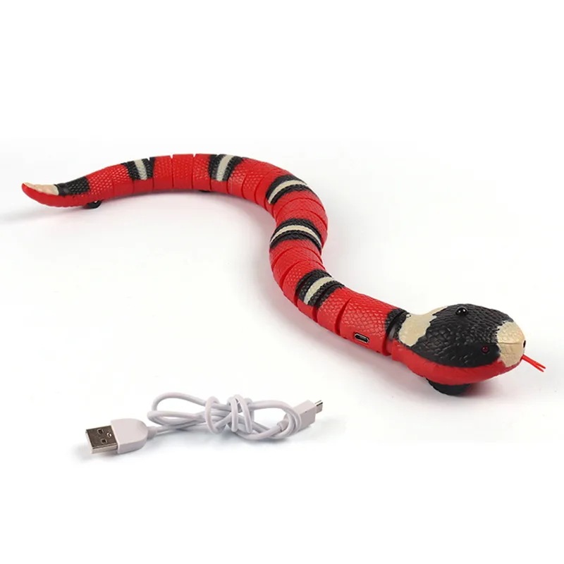 インタラクティブな猫のおもちゃ,自動スケルトン,スネーク,ティーチングプレイ,USB充電式,猫,犬,ペット用