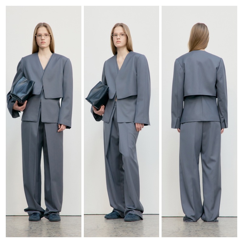 【LOW CLASSIC】 COLLARLESS SHORT JACKET / 追跡付 LOW CLASSIC【LOW CLASSIC】 COLLARLESS SHORT JACKET : 2COLORS