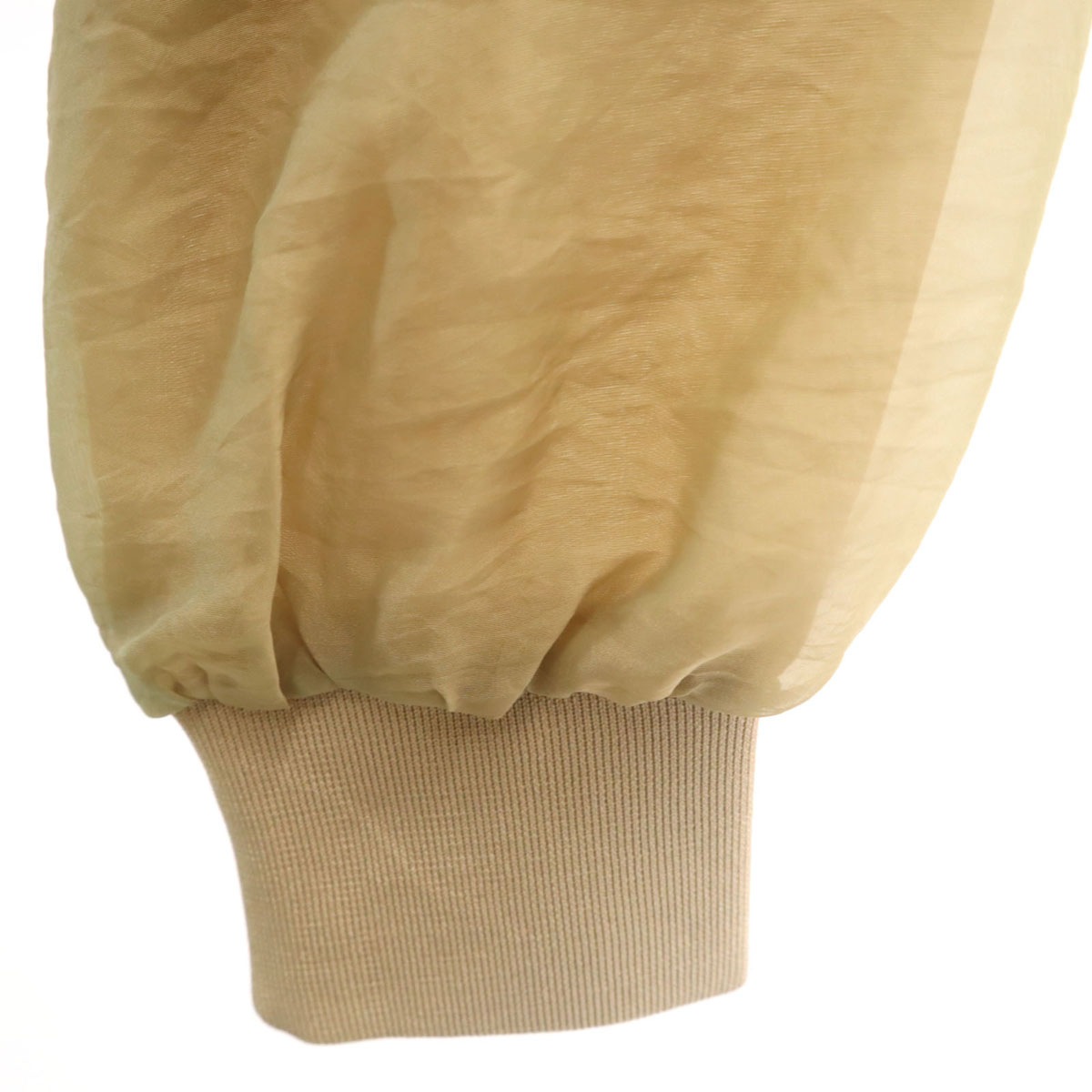 未使用 長袖 シアー ブルゾン F ベージュ ジャケット レディース 古着 未使用 長袖 シアー ブルゾン F ベージュ ジャケット レディース 古着