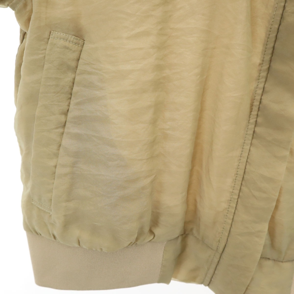 未使用 長袖 シアー ブルゾン F ベージュ ジャケット レディース 古着 未使用 長袖 シアー ブルゾン F ベージュ ジャケット レディース 古着