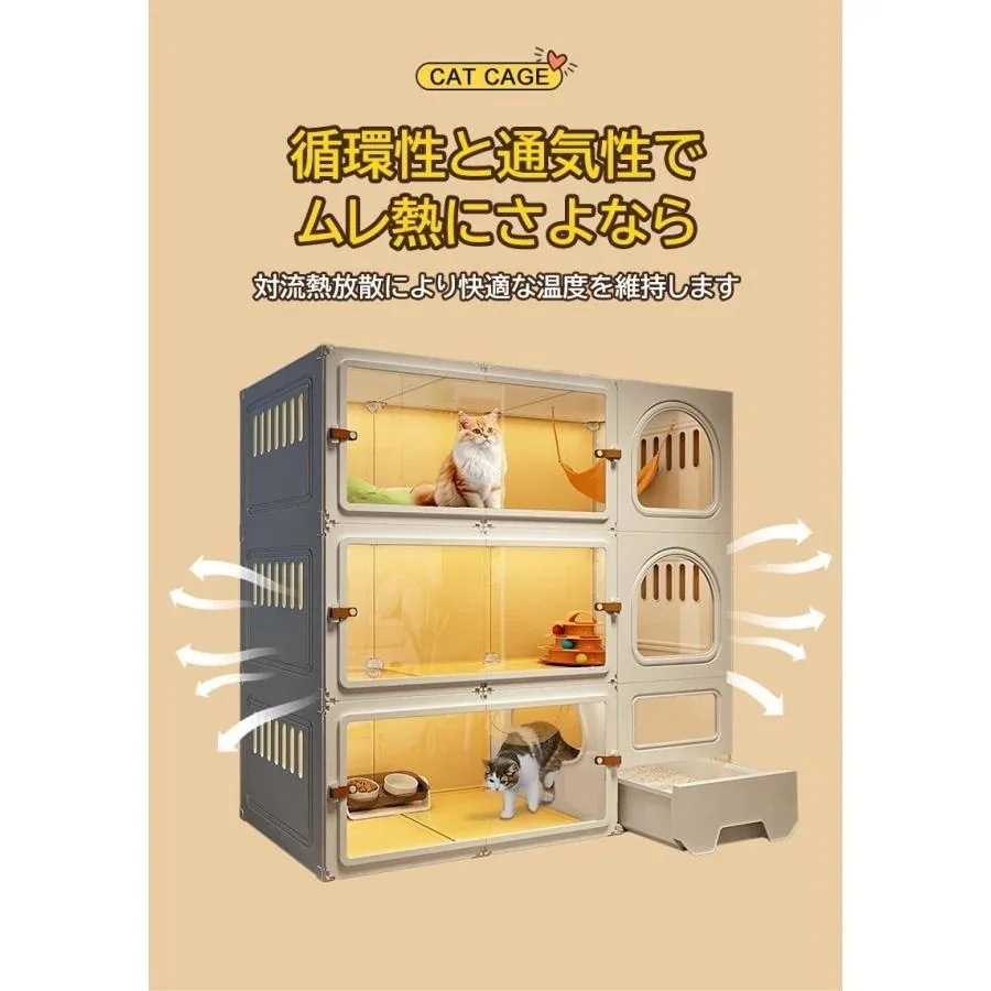 福袋猫 ケージ 猫 キャットケージ 大型 ネコケージ 3段 組立簡単 キャットタワー トイレ付き 多頭飼い 檻ねこ スタジアム 猫トイレ付 脱走防止 頑丈 保護 脱走防止 福袋猫 ケージ 猫 キャットケージ 大型 ネコケージ 3段 組立簡単 キャットタワー トイレ付き 多頭飼い 檻ねこ スタジアム 猫トイレ付 脱走防止 頑丈 保護 脱走防止