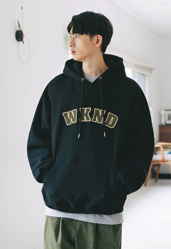 JEMUT] Cord overfit fleece hood パーカー
