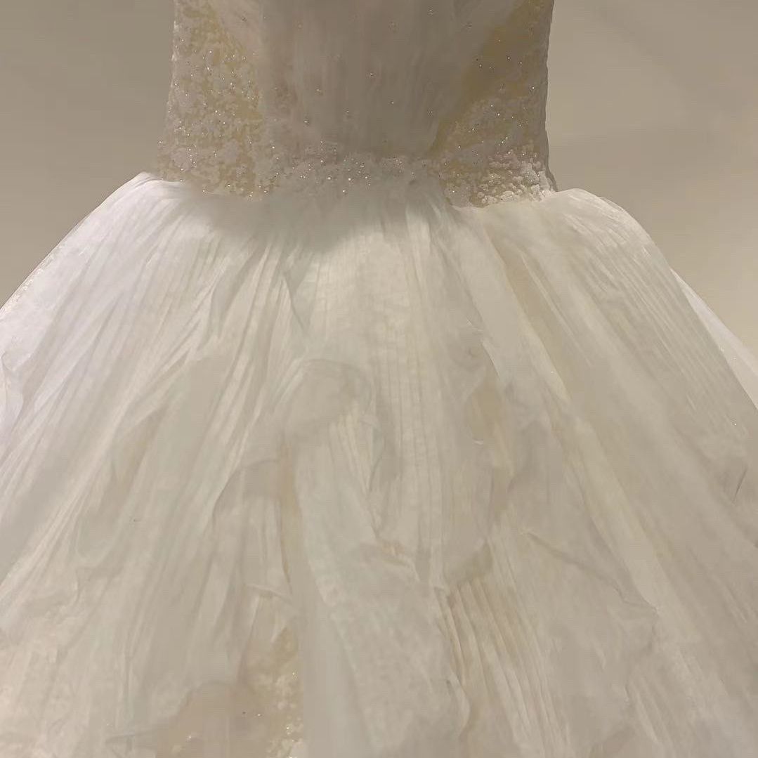 花嫁星空メインウェディングドレス2025 idiフォトスタジオ撮影ワンショルダー豪華な気質スーパースリムプリンセス 花嫁星空メインウェディングドレス2025 idiフォトスタジオ撮影ワンショルダー豪華な気質スーパースリムプリンセス