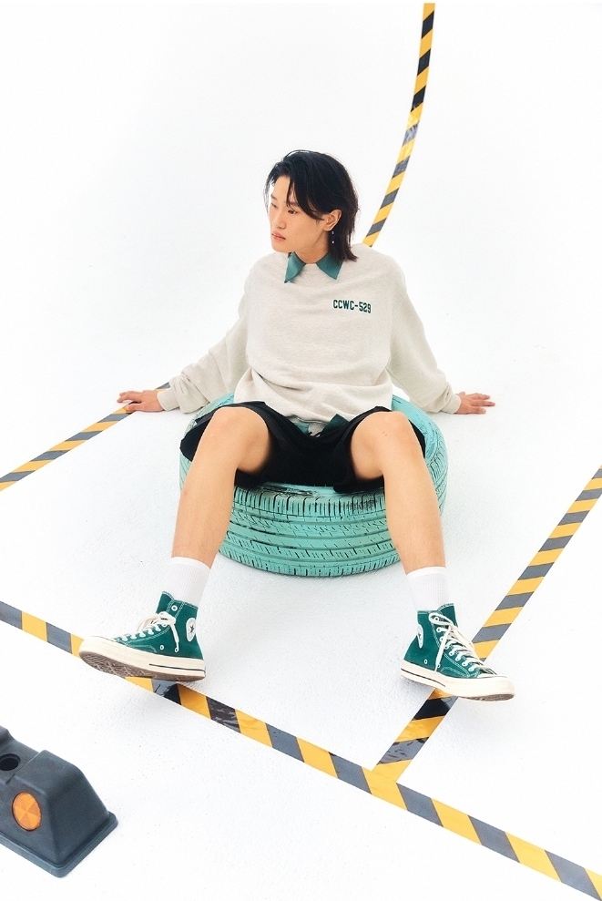 [Crazy Car Wash Crew] GREEN NUMBER PLATE SWEATSHIRTS