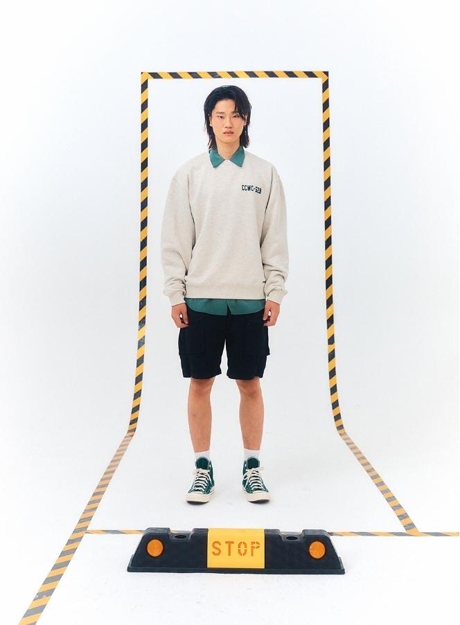 [Crazy Car Wash Crew] GREEN NUMBER PLATE SWEATSHIRTS
