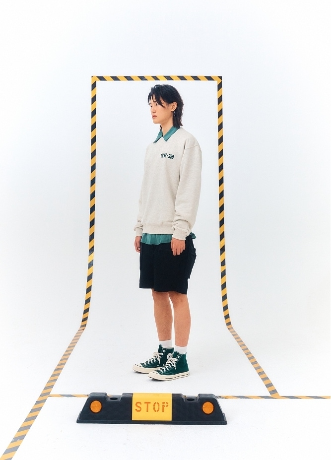 [Crazy Car Wash Crew] GREEN NUMBER PLATE SWEATSHIRTS