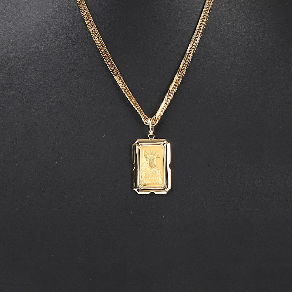 純金 K24 インゴット 20g ペンダントトップ リバティ 自由の女神 デザイン枠 新品 送料無料 純金 K24 インゴット 20g ペンダントトップ リバティ 自由の女神 デザイン枠 新品 送料無料
