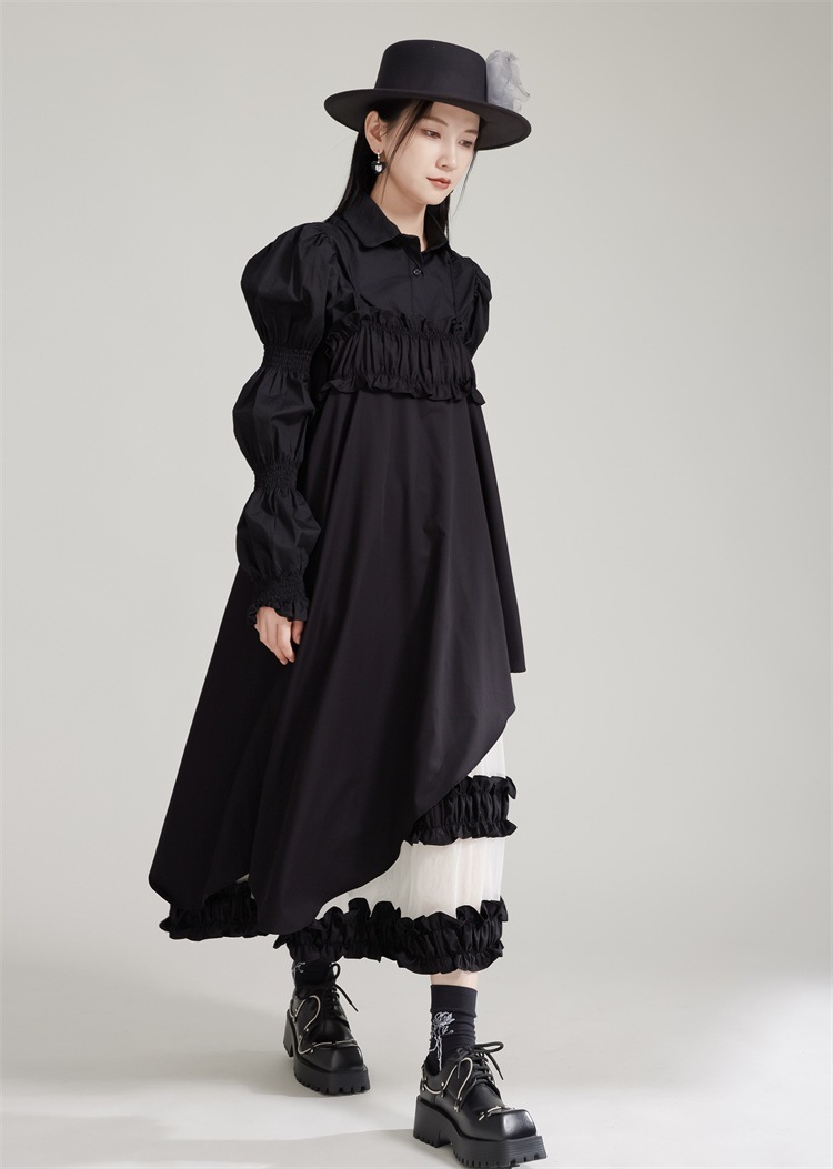 【J.Fashion】 ワンピースセット ブラウス+キャミワンピース チュールドッキング 秋 個性的なデザイン 関連商品は店で購入可能 メガ割 【J.Fashion】 ワンピースセット ブラウス+キャミワンピース チュールドッキング 秋 個性的なデザイン 関連商品は店で購入可能 メガ割