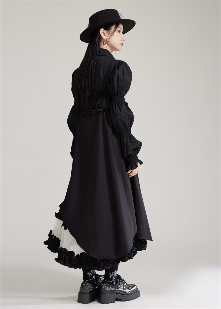 【J.Fashion】 ワンピースセット ブラウス+キャミワンピース チュールドッキング 秋 個性的なデザイン 関連商品は店で購入可能 メガ割 【J.Fashion】 ワンピースセット ブラウス+キャミワンピース チュールドッキング 秋 個性的なデザイン 関連商品は店で購入可能 メガ割