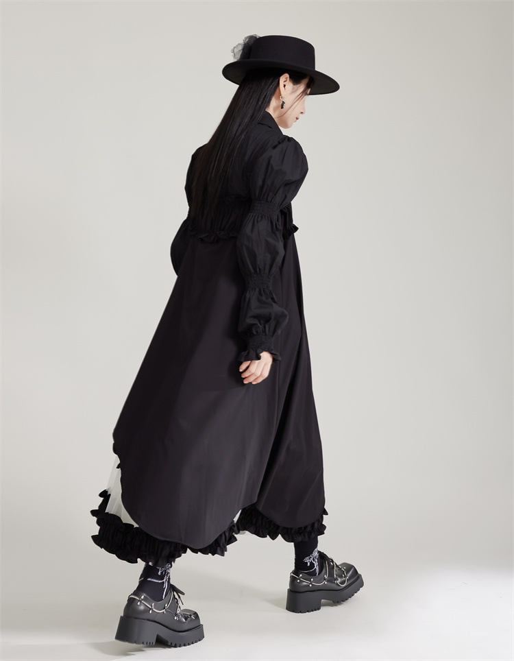 【J.Fashion】 ワンピースセット ブラウス+キャミワンピース チュールドッキング 秋 個性的なデザイン 関連商品は店で購入可能 メガ割 【J.Fashion】 ワンピースセット ブラウス+キャミワンピース チュールドッキング 秋 個性的なデザイン 関連商品は店で購入可能 メガ割