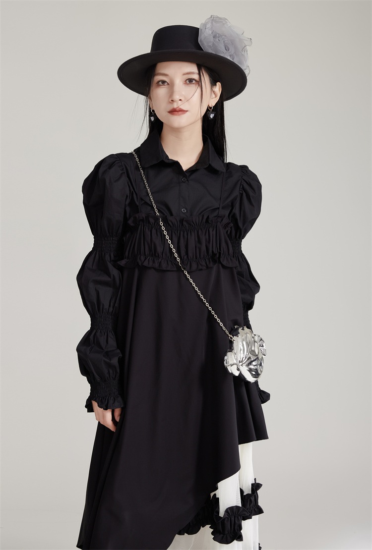 【J.Fashion】 ワンピースセット ブラウス+キャミワンピース チュールドッキング 秋 個性的なデザイン 関連商品は店で購入可能 メガ割 【J.Fashion】 ワンピースセット ブラウス+キャミワンピース チュールドッキング 秋 個性的なデザイン 関連商品は店で購入可能 メガ割