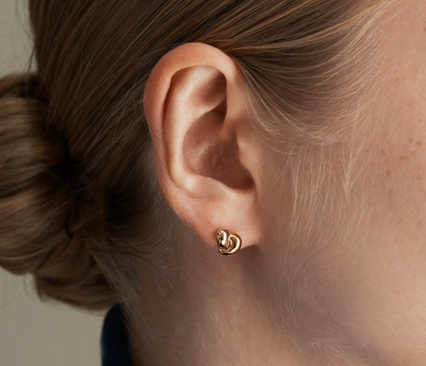 HYERES LOR] Etrive 14K duet earring S