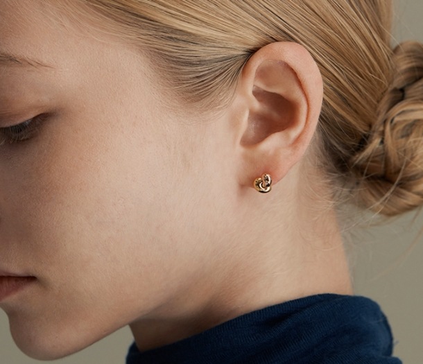HYERES LOR] Etrive 14K duet earring S