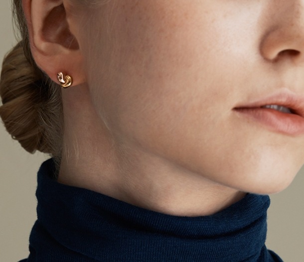 HYERES LOR] Etrive 14K duet earring S