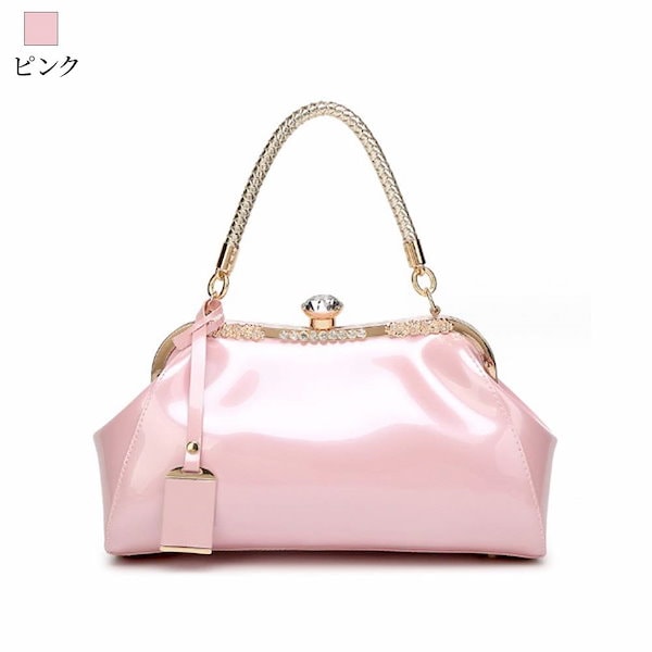 Qoo10] ハンドバッグ レディース エナメルバッグ