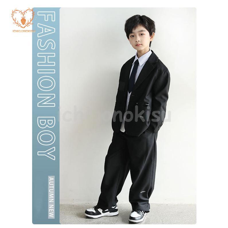 卒業式 入学式 スーツ 男の子 ジュニア 大きいサイズ ゆったり 150 160 170 180 小学生 フォーマル スーツ 長袖 子供スーツ ジャケット ロングパンツ おしゃれ
