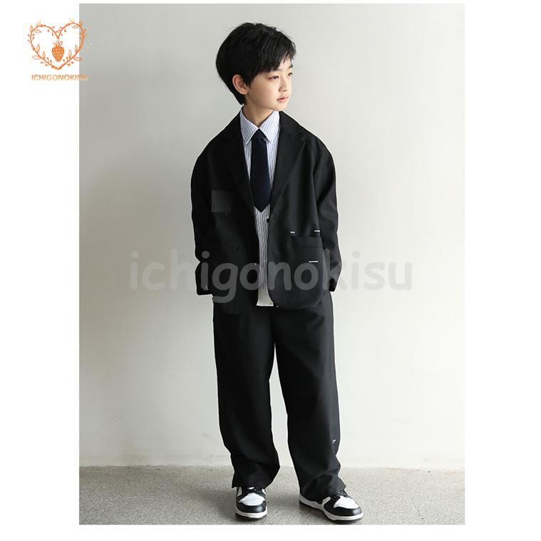 卒業式 入学式 スーツ 男の子 ジュニア 大きいサイズ ゆったり 150 160 170 180 小学生 フォーマル スーツ 長袖 子供スーツ ジャケット ロングパンツ おしゃれ