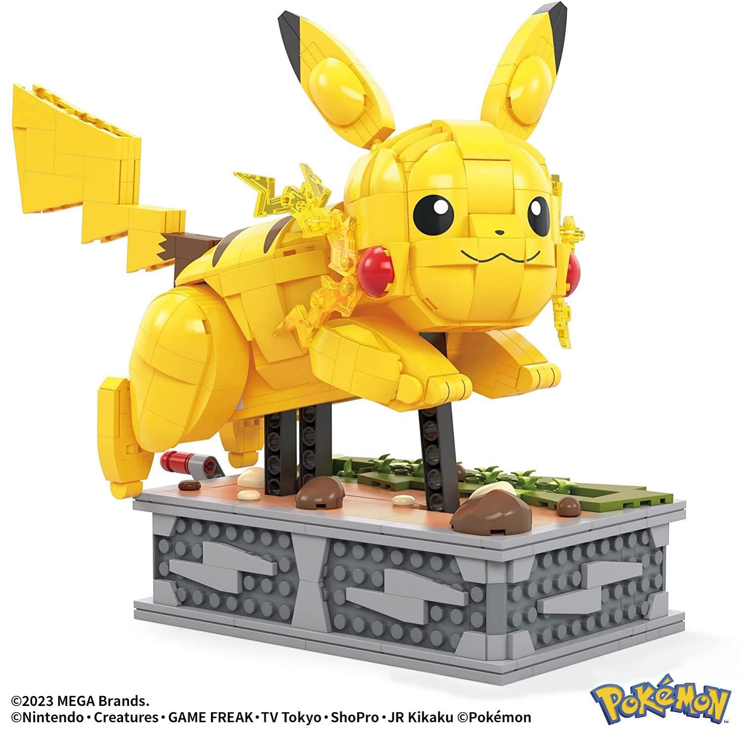 メガブロック(MEGA BLOKS) ポケモン ピカチュウが走る! ムービング ピカチュウ 【ピース数:1095ピース】 【12才~】 HGC23