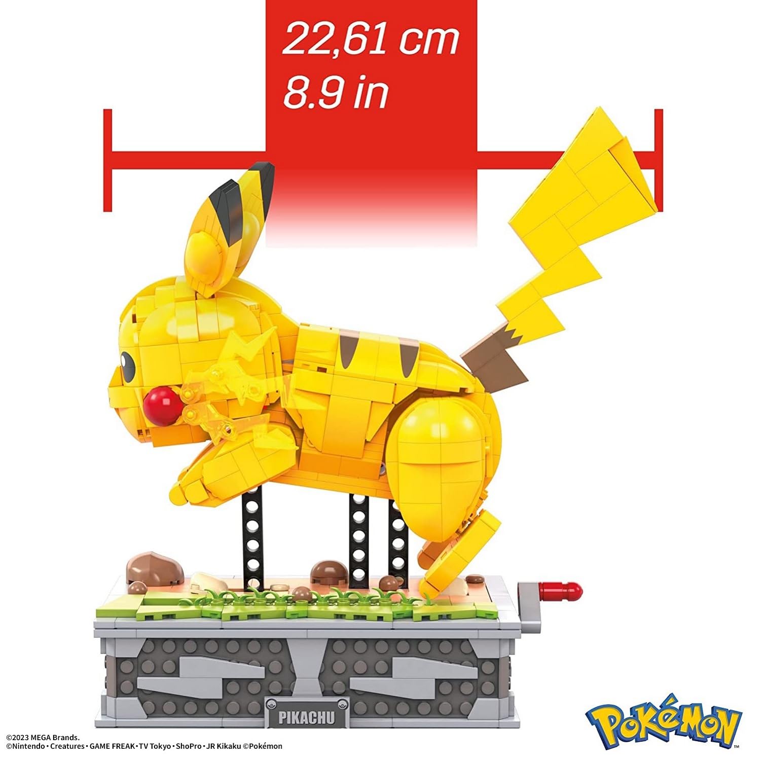 メガブロック(MEGA BLOKS) ポケモン ピカチュウが走る! ムービング ピカチュウ 【ピース数:1095ピース】 【12才~】 HGC23