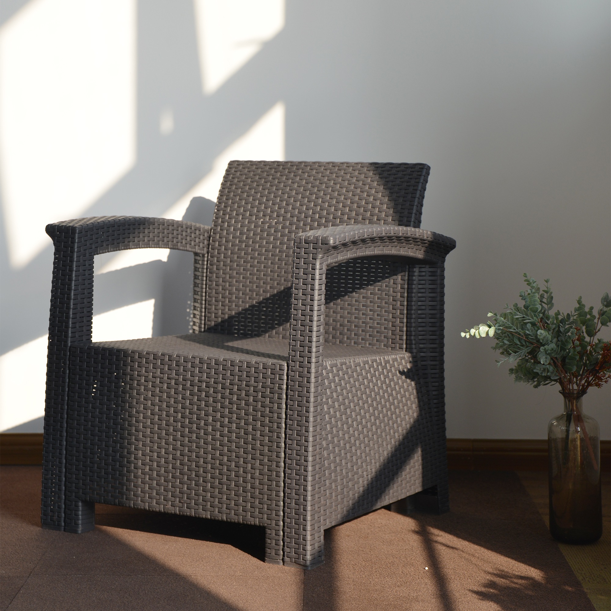 ラタン調ガーデンファニチャーセット ガーデンテーブルセット ガーデン