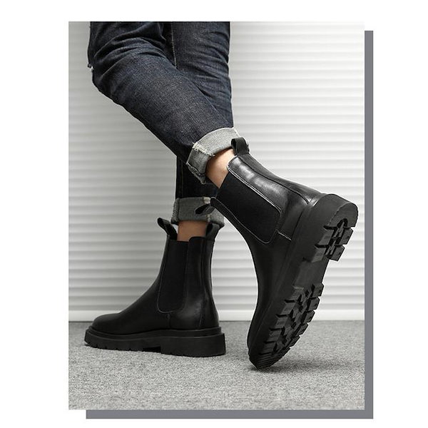 Qoo10] 超目玉新品 サイドゴアブーツ チェルシー