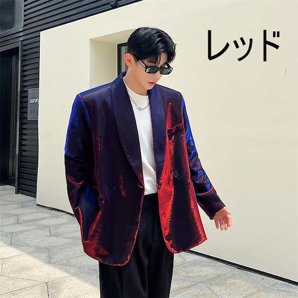 Qoo10] ブレザー メンズ スーツ キラキラ テー