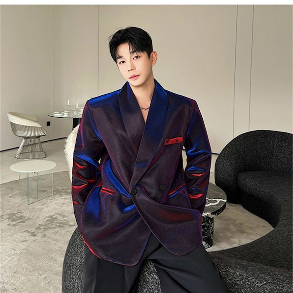 Qoo10] ブレザー メンズ スーツ キラキラ テー