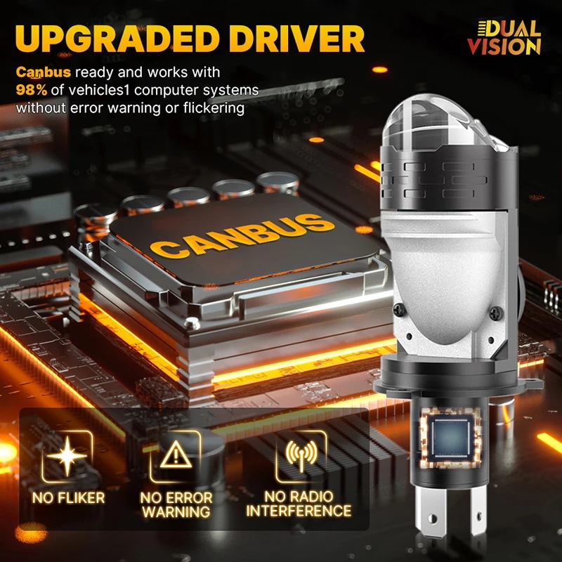 デュアルビジョン-LED車のヘッドライト電球,プロジェクター,h4,レンズ,LED,車,ターボ,自動,h4,ハイライト,ローライト,フォグランプ,電球,80000lm,800w 12v24v