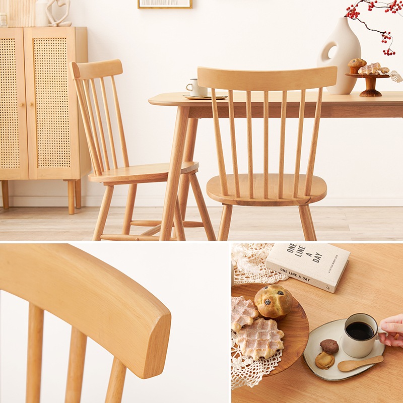 ダイニングチェア 椅子 2脚セット おしゃれ ウィンザーチェア レトロ クラシカル チェア いす イス 座面高42cm