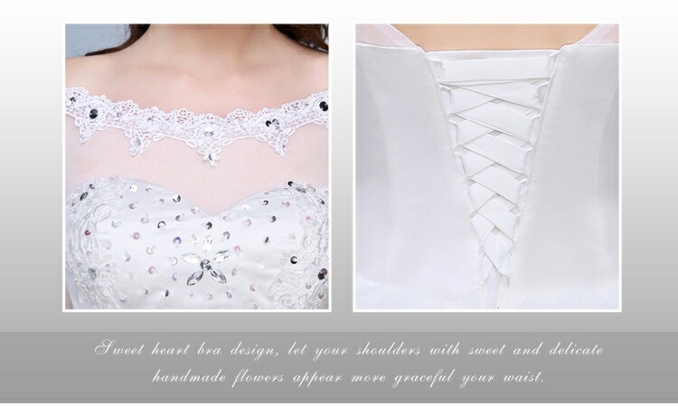 ウエディングドレス 7分袖 ステージドレス 結婚式 二次会 イブニングドレス 披露宴 海外挙式 編み上げタイプ バックレス 豪華ドレス プリンセスラインドレス 前撮りドレス フォーマルドレス 撮影 お