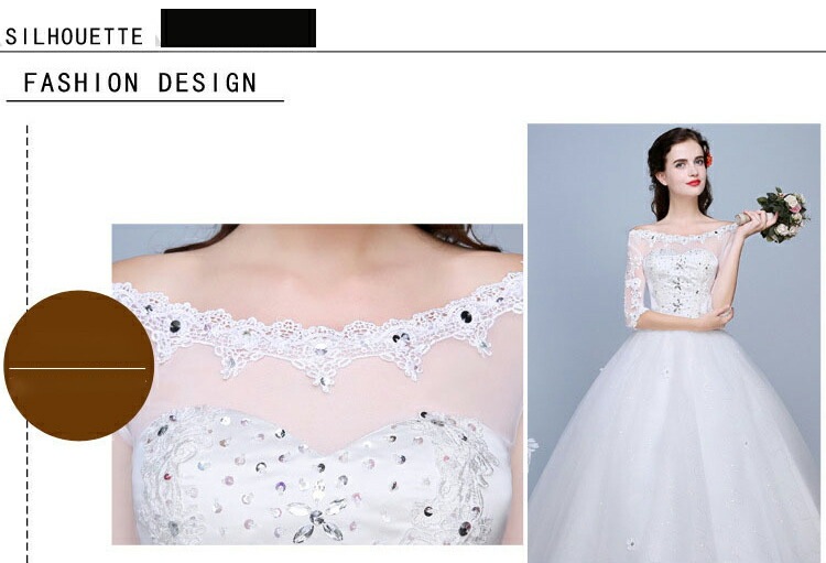 ウエディングドレス 7分袖 ステージドレス 結婚式 二次会 イブニングドレス 披露宴 海外挙式 編み上げタイプ バックレス 豪華ドレス プリンセスラインドレス 前撮りドレス フォーマルドレス 撮影 お