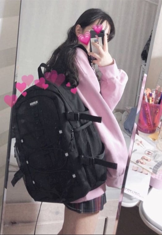KI BAGPACK バックパック学生リュックポケットバックパックストレージバック