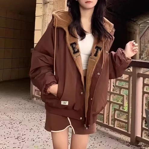 リバーシブル ボア ジャケット レディース 韓国 ファッション ロゴ アウター 2way ボア ナイロン ジャケット リバーシブル ボア ジャケット レディース 韓国 ファッション ロゴ アウター 2way ボア ナイロン ジャケット