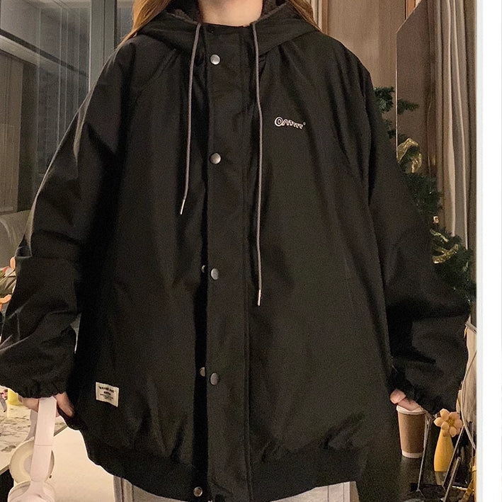 リバーシブル ボア ジャケット レディース 韓国 ファッション ロゴ アウター 2way ボア ナイロン ジャケット リバーシブル ボア ジャケット レディース 韓国 ファッション ロゴ アウター 2way ボア ナイロン ジャケット