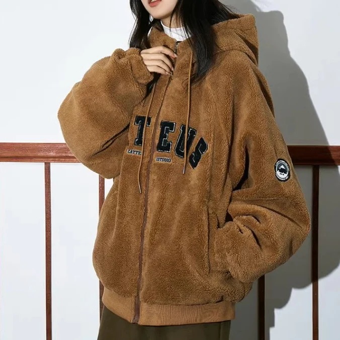 リバーシブル ボア ジャケット レディース 韓国 ファッション ロゴ アウター 2way ボア ナイロン ジャケット リバーシブル ボア ジャケット レディース 韓国 ファッション ロゴ アウター 2way ボア ナイロン ジャケット