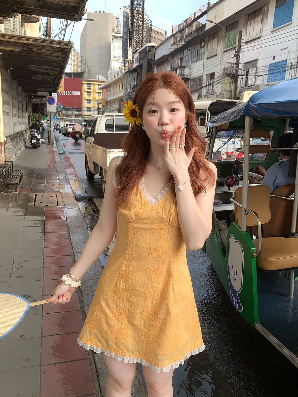 2025夏季限定 韓国系 ワンピース やさしい かわいい せっけいかんかく ロングスカート