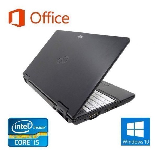 サポート付きA561 富士通 Windows10 PC Office2019 次世代Core i5 SSD:512GB メモリー:8GB & ゲーミングマウス ロジクール G300sセット