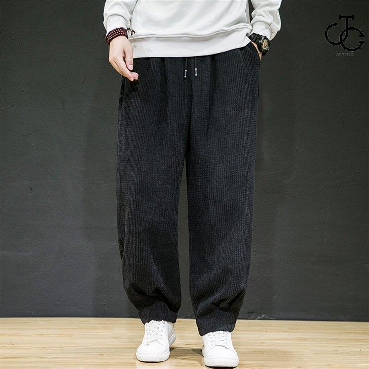 【急速出荷】ワイドパンツ メンズ 無地 サルエルパンツ コーデュロイ ロングパンツ イージーパンツ ゆったり 大きいサイズ カジュアル 父の日 2024