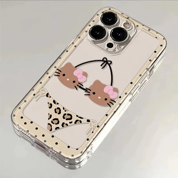 【激レア/新品/タグ付】キティ 日焼け ガングロ マチケース　Mサイズ Qoo10] 【8月新入荷】日焼けキティ スマホケース : スマホケース