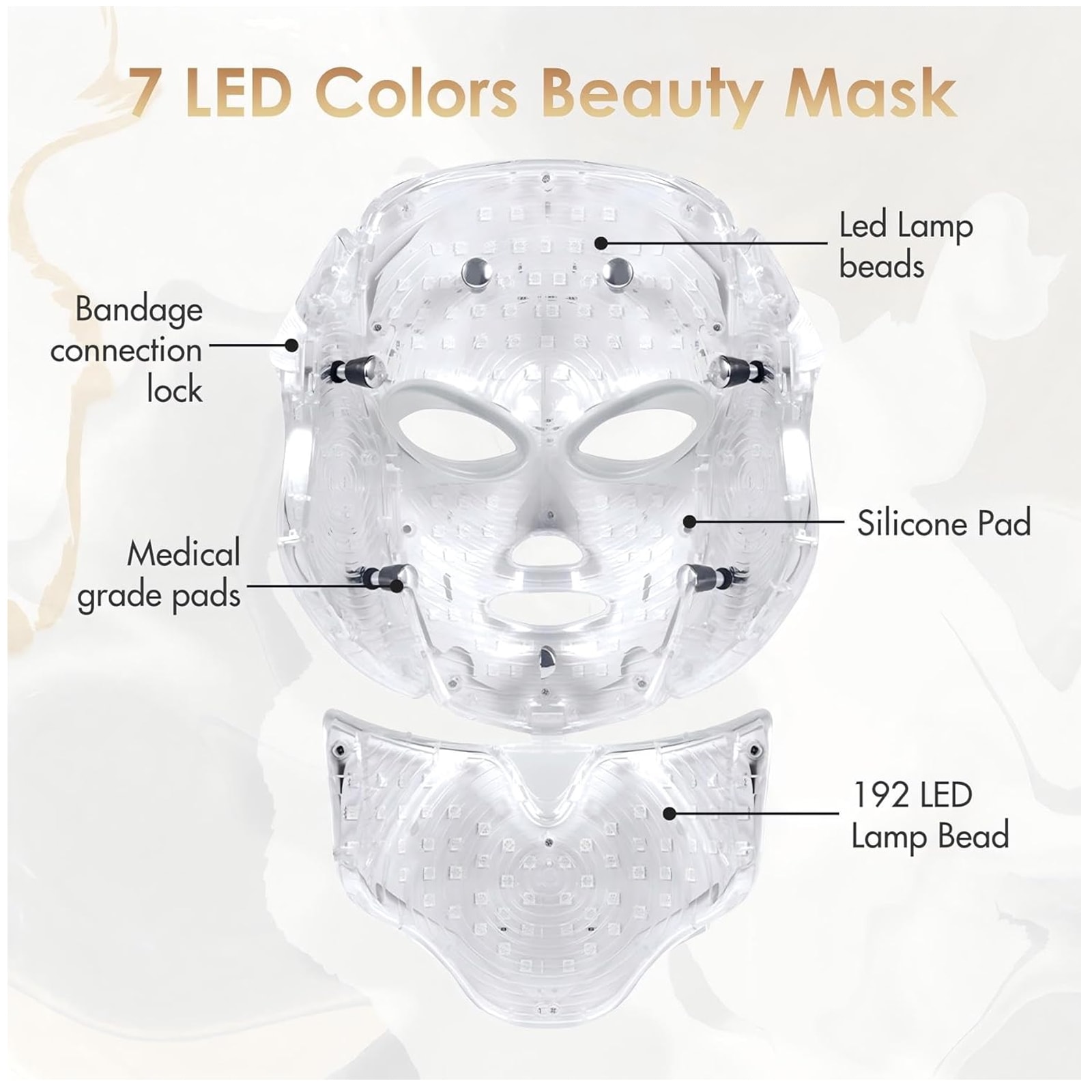 7色LEDフェイスマスク光療法顔用赤色光療法自宅でできるLEDフェイスマスク光療法 7色LEDフェイスマスク光療法顔用赤色光療法自宅でできるLEDフェイスマスク光療法