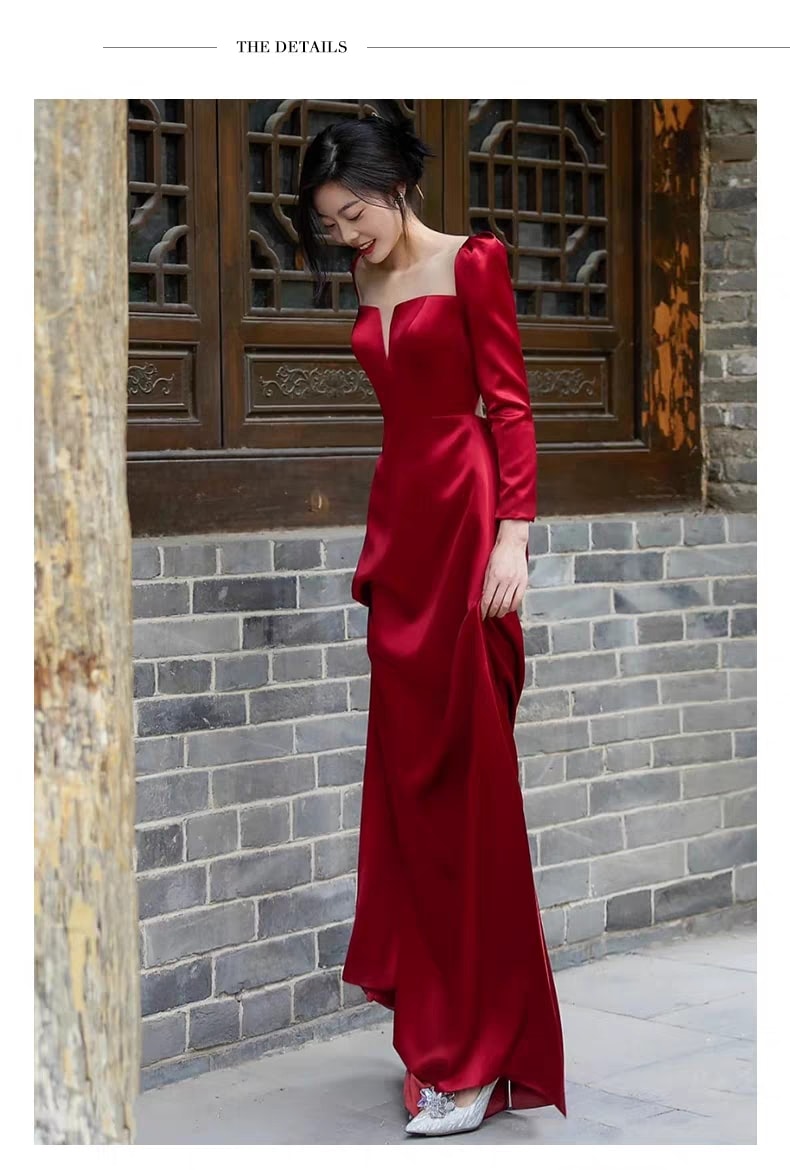 ウェディングドレス長袖のドレスタキシード フレンチドレス 二次会 花嫁 结婚式 露背 海外挙式 お呼ばれドレス フォト 披露宴Aライン ウェディングドレス長袖のドレスタキシード フレンチドレス 二次会 花嫁 结婚式 露背 海外挙式 お呼ばれドレス フォト 披露宴Aライン