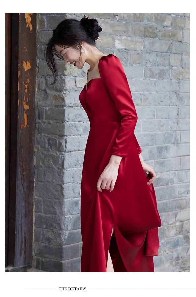 ウェディングドレス長袖のドレスタキシード フレンチドレス 二次会 花嫁 结婚式 露背 海外挙式 お呼ばれドレス フォト 披露宴Aライン ウェディングドレス長袖のドレスタキシード フレンチドレス 二次会 花嫁 结婚式 露背 海外挙式 お呼ばれドレス フォト 披露宴Aライン