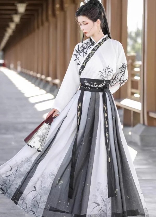 コスプレ 衣装 華流 ハロウィンメンズ レディース 振り袖の羽織付き 3点セット 水墨風 宋朝古代古典 舞台チャイナ服衣装 竹プリント 交差襟 おしゃれ舞台 ステージ 撮影衣装 学園祭 おしゃれ 中国