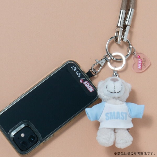 Qoo10] ぬいぐるみ スマホショルダーストラップ