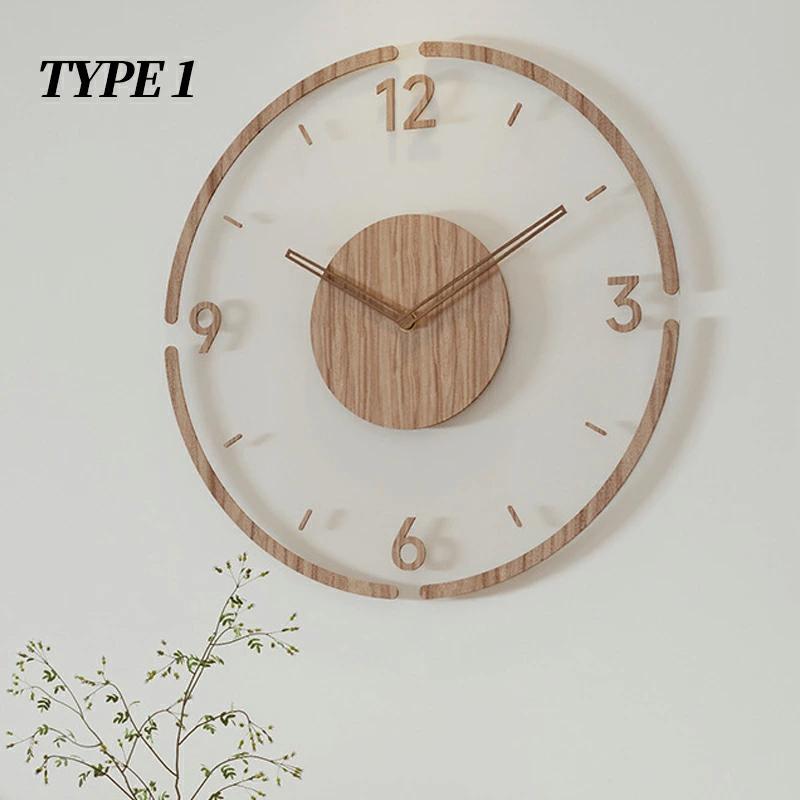 4月の新品掛け時計 木製 おしゃれ 壁掛け時計 シンプル 軽量 30cm35cm レディース メンズ 薄型 北欧 ファッション アート デザイン 雰囲気 連続秒針 寝室 リビング 静音