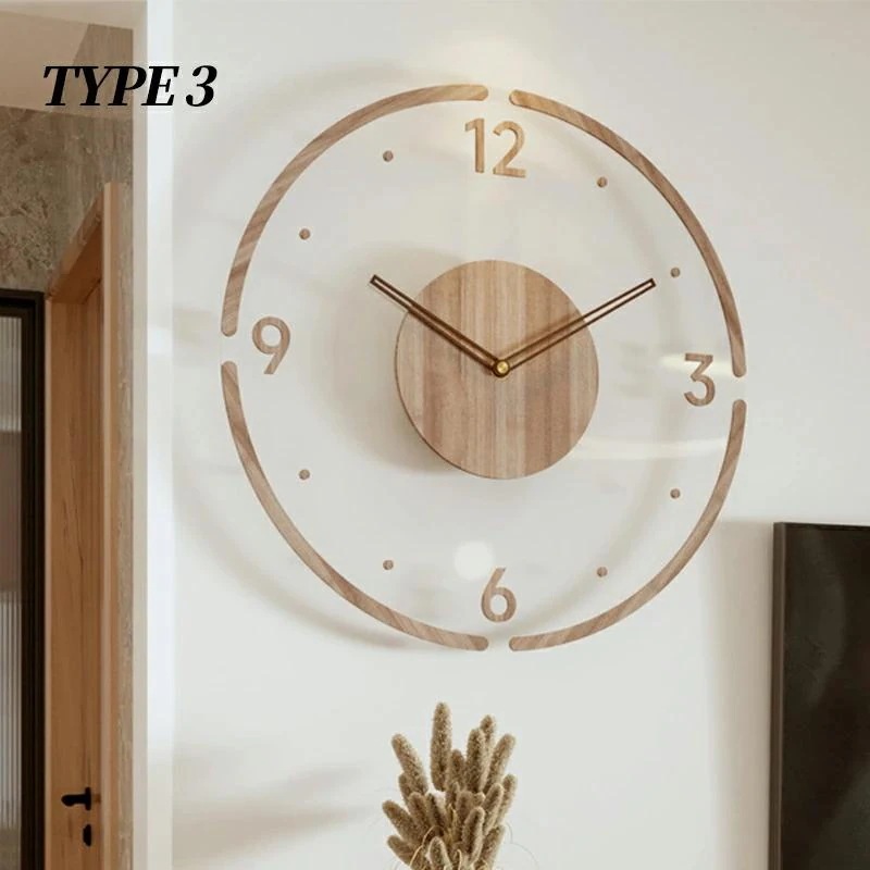 4月の新品掛け時計 木製 おしゃれ 壁掛け時計 シンプル 軽量 30cm35cm レディース メンズ 薄型 北欧 ファッション アート デザイン 雰囲気 連続秒針 寝室 リビング 静音